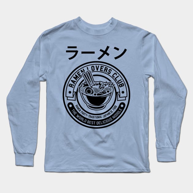 Ramen Noodle Lover's Club Long Sleeve T-Shirt by Fiondeso